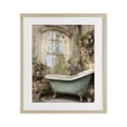thumbnail image 1 of Stupell Industries Shabby Chic Bathroom with Floral Filled Shelves Birch Framed Print Under Glass, 13 x 16, by Lettered and Lined, 1 of 8