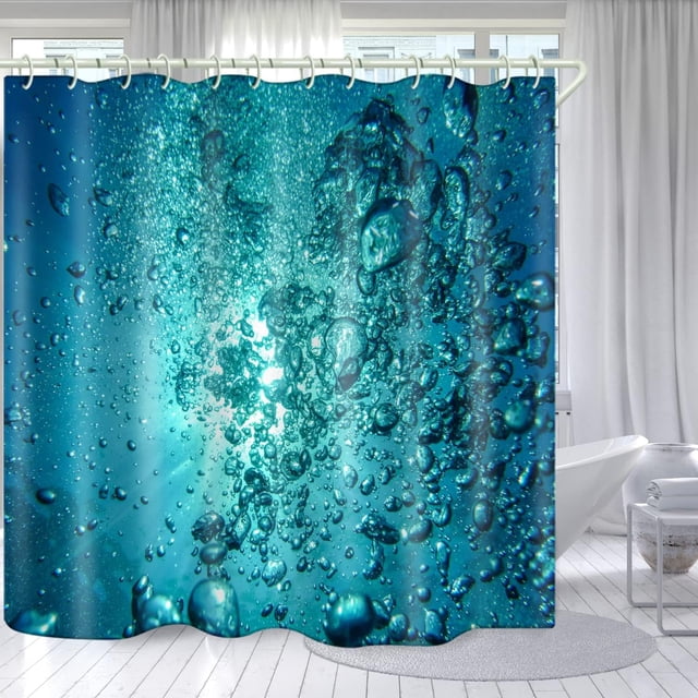Bathrooms Use Seawater Foam 3D Shower Curtains, Bathtubs Use Iuxury