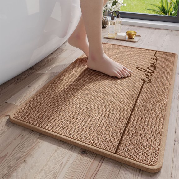 Bathrugs for Bathroom Entry Way Rug,Floor Mat Spring Door Mat Outdoor,Washable Indoor Door Mat Patio Rug,Carpet for Room Funny Welcome Mats,23.62x15.74in