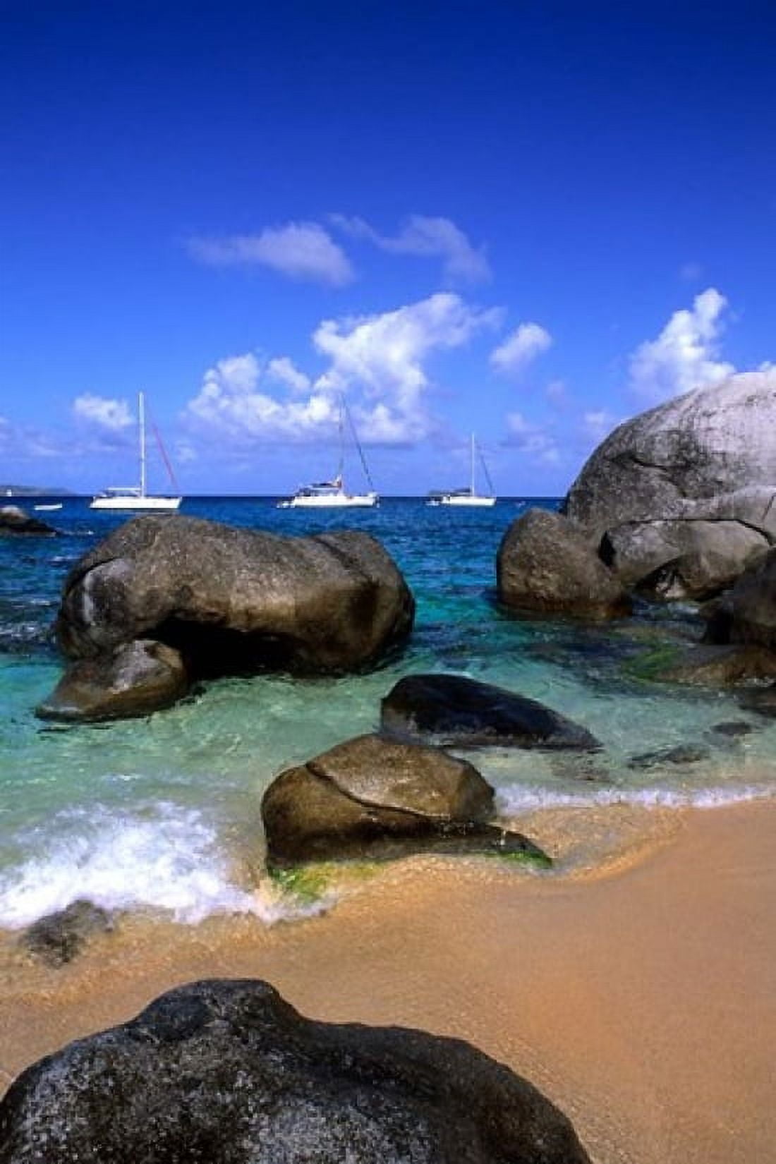 Baths of Virgin Gorda British Virgin Islands Caribbean Canvas Art - Bill Bachmann DanitaDelimont (18 x 24)