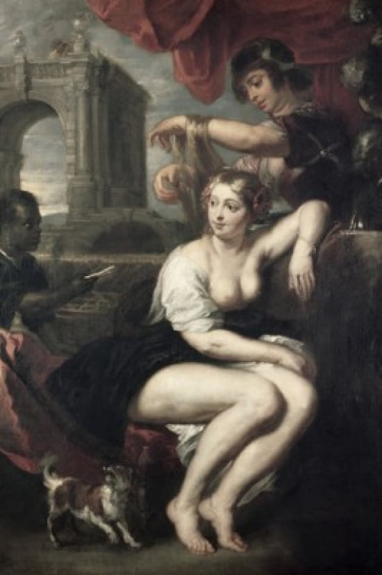 Bathsheba at the Spring ca1635 Peter Paul Rubens (1577-1640Flemish) Oil on Wood Canvas Art - Peter Paul Rubens (18 x 24)