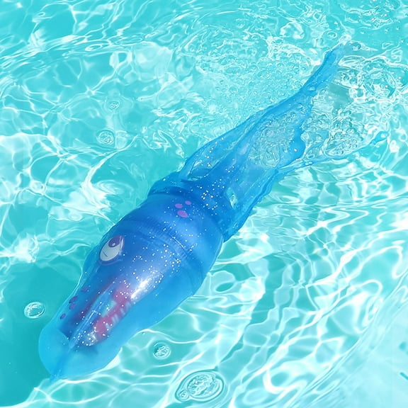 Bathtime Swimming Fish Toy with LED Lights Water Play for Kids Bath & Pool Floating Toy Interactive Bathing Accessories