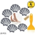 thumbnail image 1 of Non-Slip Bathtub Stickers, 20 PCS Shell Safety Bathroom Tubs Showers Treads Adhesive Decals Scraper, 1 of 6