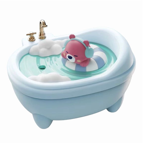 Bathtub Bear Humidifier, 7-Color Night Light, Auto Shut-Off for Desk Bedroom