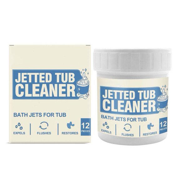 Bathtub Cleaning Tablet 1-Pack Effortless Stain Removal Germ Odor Elimination Safe for Ceramic Surfaces