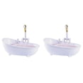 thumbnail image 1 of Bathtub Cocktail Wine Glasses Creative Smoothie Cold Drink Cup Container, white 2PCS, 1 of 6
