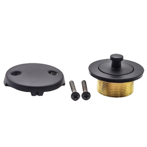 Bathtub Drain Conversion Kits Assembly Bathroom Tub Drain Replacement and 2-Hole Overflows Faceplate Tub Drain Stopper