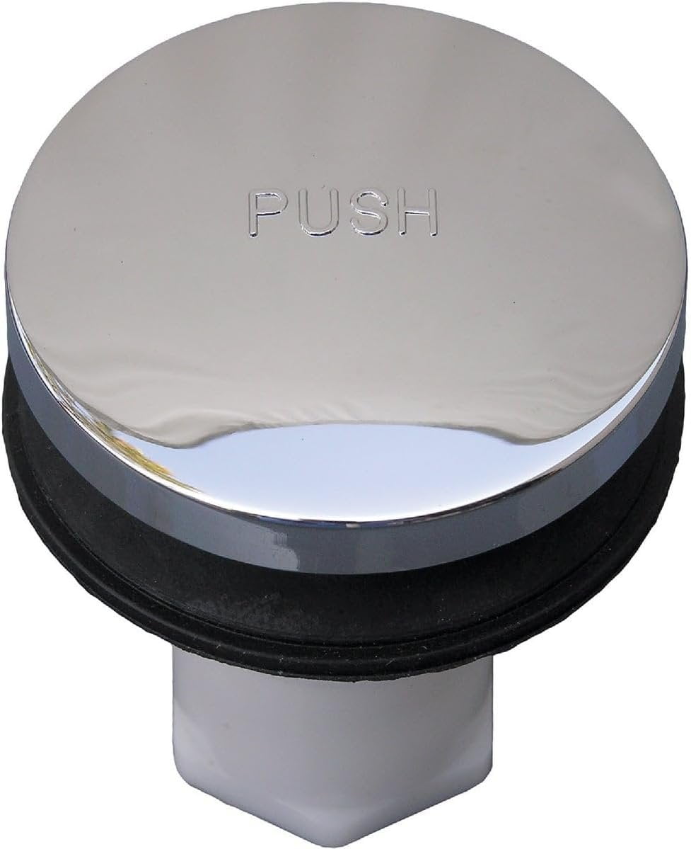 Chrome Plated Tip-Toe Style Bathtub Drain Stopper