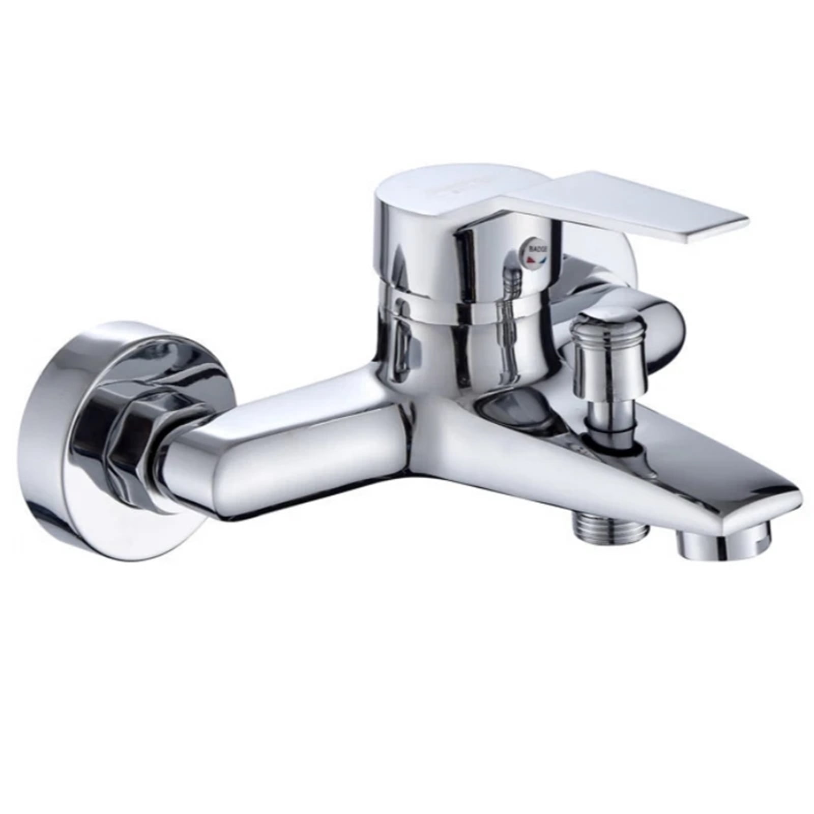 Bathtub Faucet Bathroom Shower Faucet ABS Plastics Handle Wall Mounted Dual Spout Hot Cold  Mixer Valve Nozzle Tap For Bathroom -Modern  Design