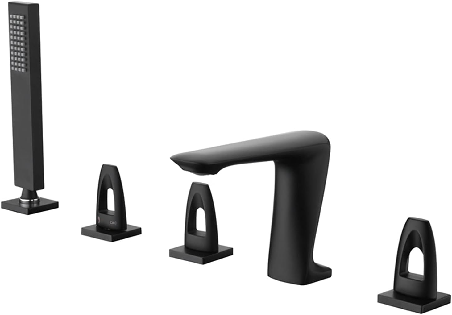 Bathtub Faucet, Copper Rotatable Hot and Cold Water Mixer Tap, Bathroom