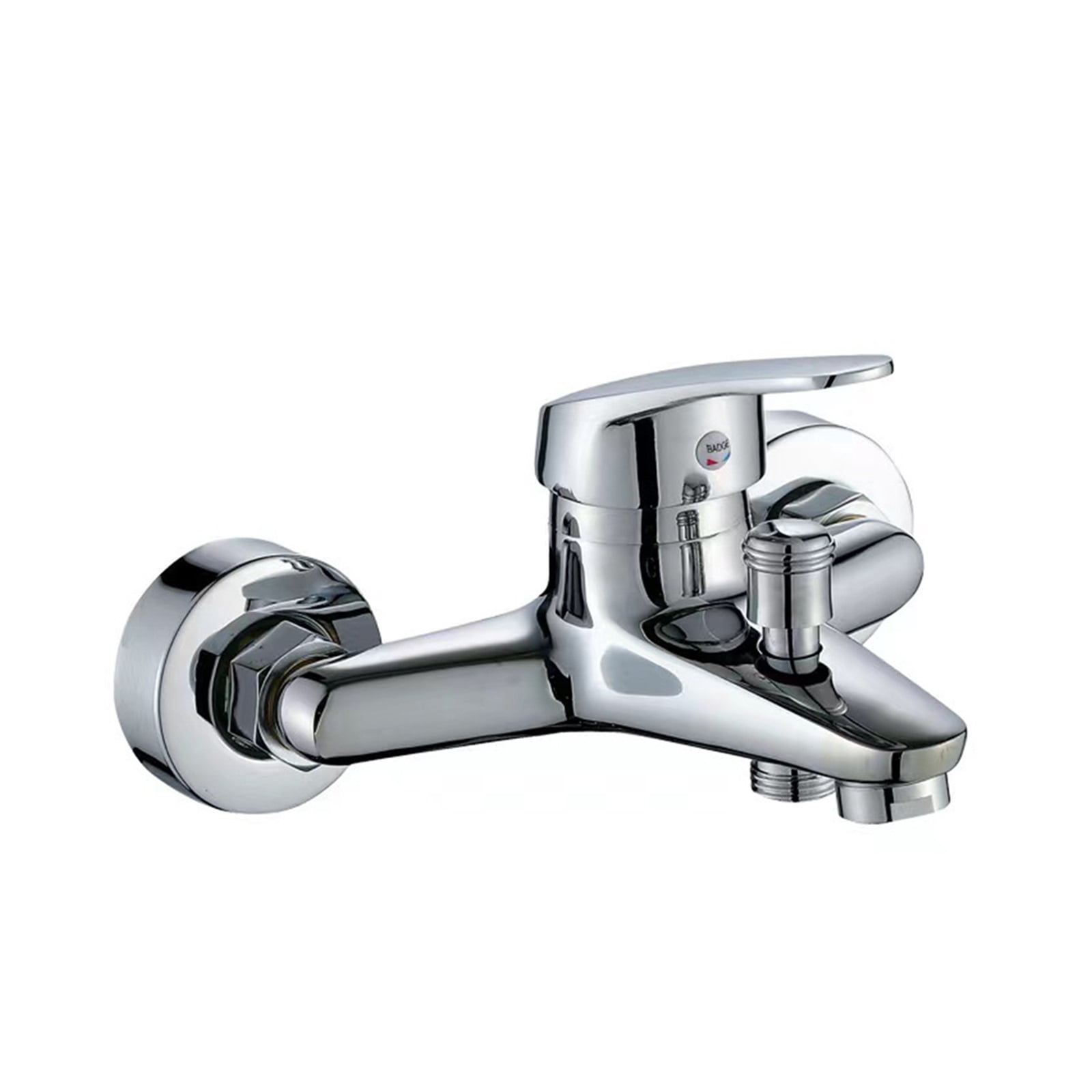 Bathtub Faucet Wall Mounted Hot Cold Water Faucet, Dual Spout Mixer Tap Zinc Alloy Bathroom Bathtub Water Mixer Taps Faucet ,Easy to Install