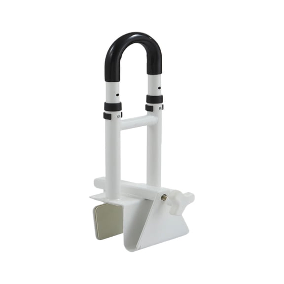 Bathtub Grab Bar Shower Grab Rail Support Handle Adjustable Steel Material Seniors Bathroom Safety Aid