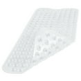 thumbnail image 1 of Bathtub Mat Non Slip, 39" x 16" Bath Mats for Tub, Extra Long Shower Mat with 200 Big Drain Holes and Suction Cups, Machine Washable for Bathroom, Clear White, 1 of 5
