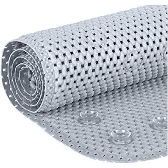 Bathtub Mat Non Slip, Bath Mat for Tub Non Slip, Tub Mat Extra Large 36 x 17 in, Bathtub Mat with Suction Cups & Drain Holes, Soft Foam, Machine Washable, Light Blue