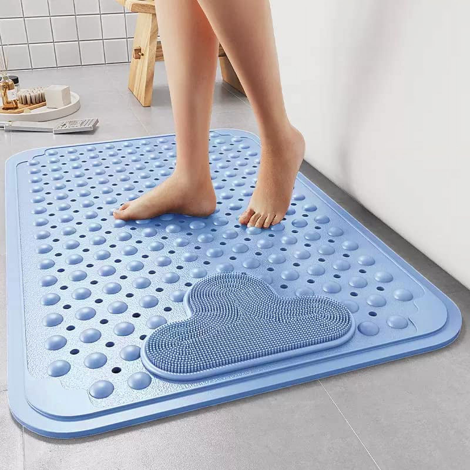 Bathtub Mat Non Slip,Bath Mat for Tub 28" X 16", Shower Mat with Suction Cups Machine Washable