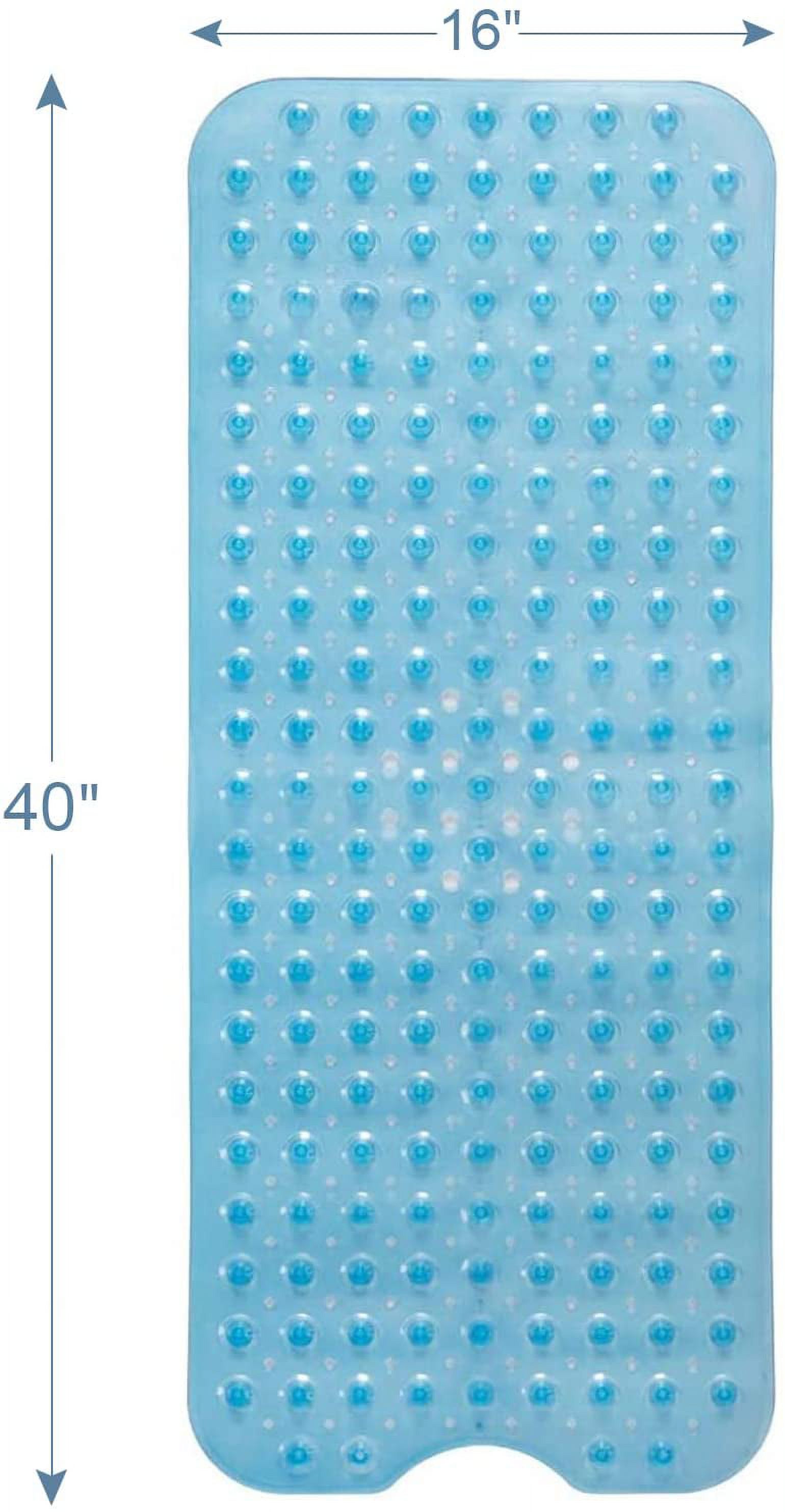 Mainstays Blue Novelty Rubber NonSlip Bath Mats, 27" x 15.75"