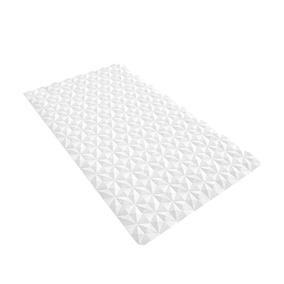 Bathtub Mat Non Slip - Natural Rubber Bath Tub Shower Safety Mat - 40*70cm Shower Mats with Suction Cups - Delicate Diamond Pattern - Softer - BPA Free - Machine Washable - Style 2