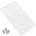 thumbnail image 1 of Bathtub Mat Non Slip with Suction Cups - 100% Rubber Bathroom Mat Textured for Bath Tub Shower Safety - Soft on Touch - BPA/PVC Free - Pet Dog Bath Mat - Machine Washable - 16 × 28 Inch（White）, 1 of 4