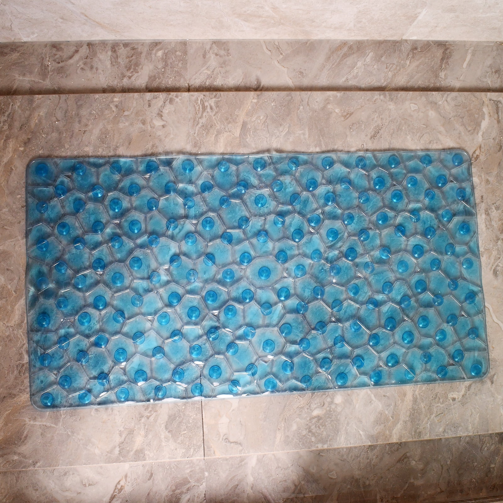 Bathtub Mats Non-Slip PVC Massage Bath Tub Mat Mildew Resistant  Anti-Bacterial Shower Mat with Suction Cups Machine Washable
