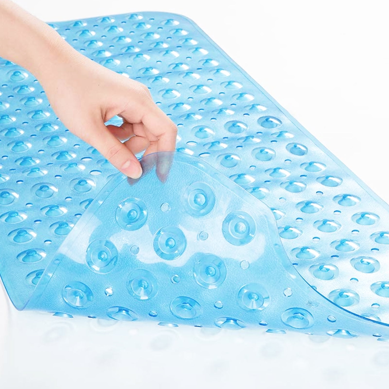 IsEasy Bathtub Mat, Extra Long Shower Mat, 40x16 Inch with Drain Holes ...