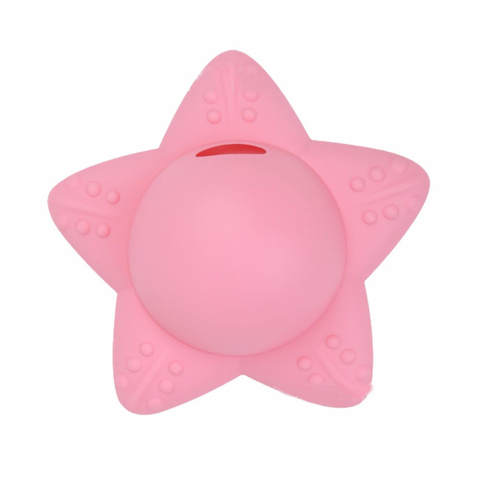Starfish-Shaped Bathtub Overflow Drain Cover – Silicone Cover With 5 Suction Cups, Adds 2-4 Inches Of Water Depth (Pink, Fits Most Tubs)