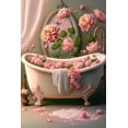 Bathtub Pink Flower 300Piece Jigsaw Puzzle for Adults Brain Teaser