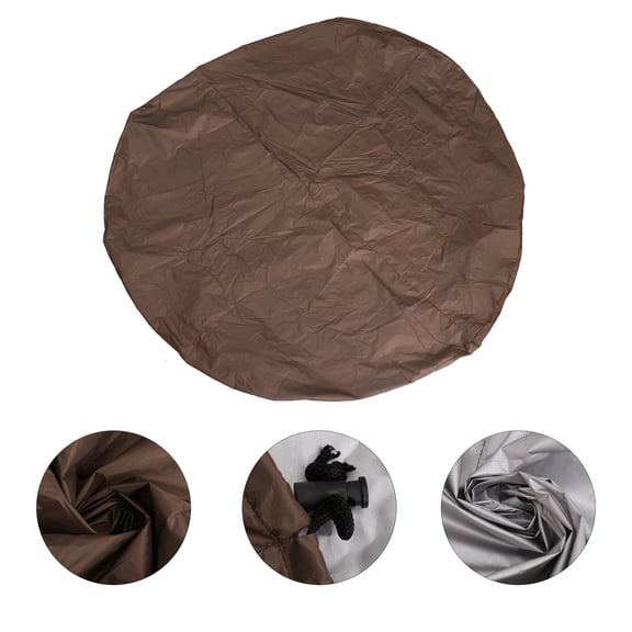 Pawsdot Hot Tub Round Cover Round Hot Tub Cover Coffee Polyester Taffeta 1Pack