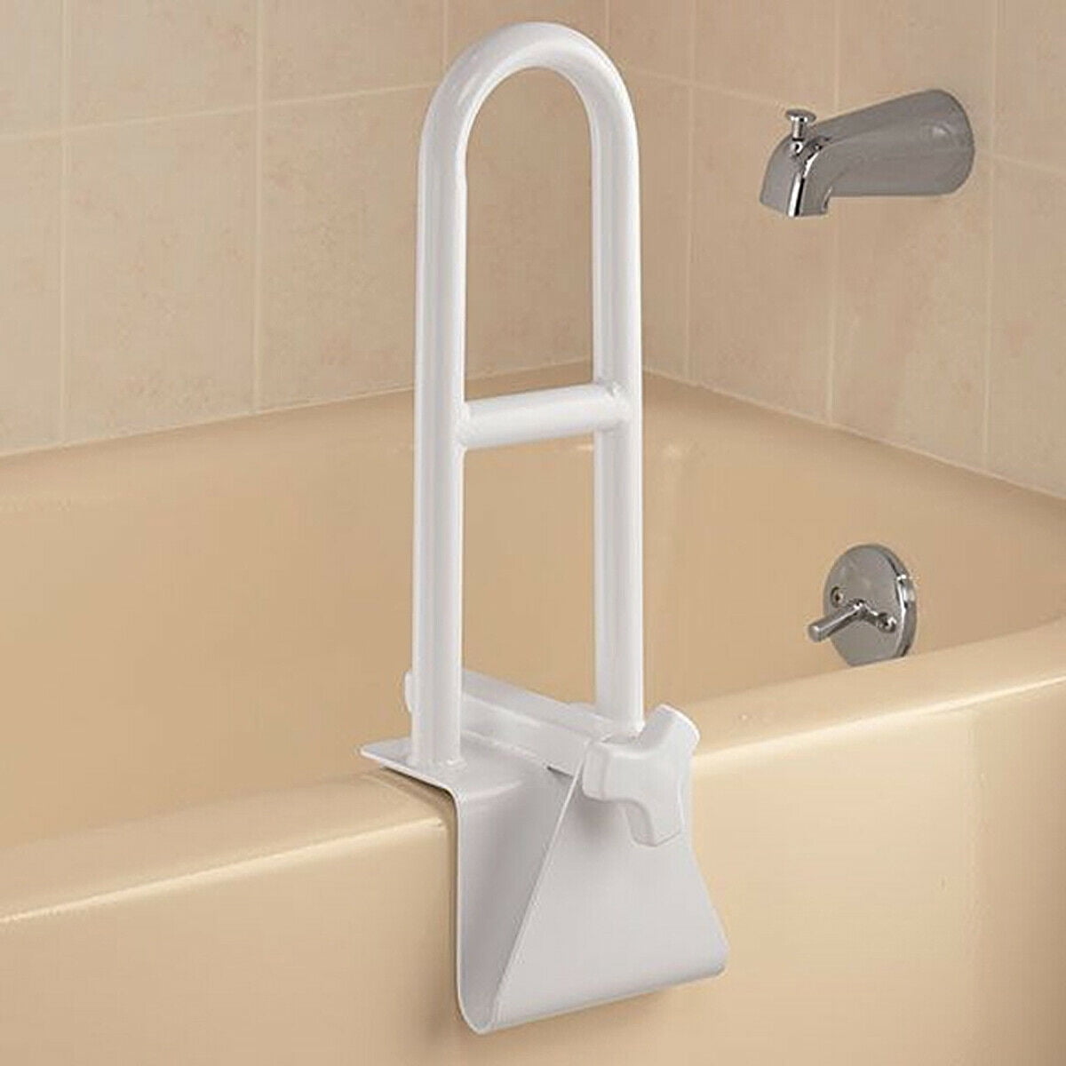 Bathtub Safety Rail, Medical Adjustable Tub Grab Bar Handle Clamp Safety  Handrail Support for Seniors and Elderly