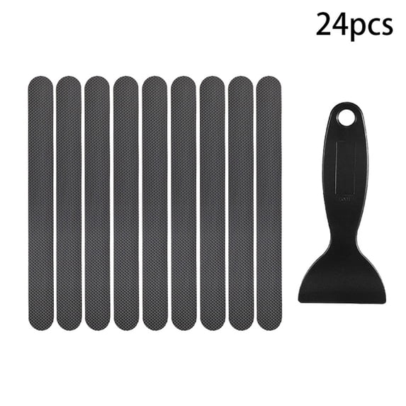Bathtub Safety Stickers Cozival 24pcs Non-Slip Bathtub Stickers with Scraper - Shower Floor Safety Grips - Adhesive Anti-Slip Stickers for Bathroom - Easy Diy Installation, Anti Slip Adhesive Grips