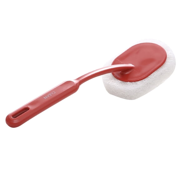 Bathtub Scrubber with Long Handle - Shower Scrub Brush with 3 Colors, Bathroom Cleaning Brush for Tub, Tile, Floor Bathroom Long Handle Sponge Brush