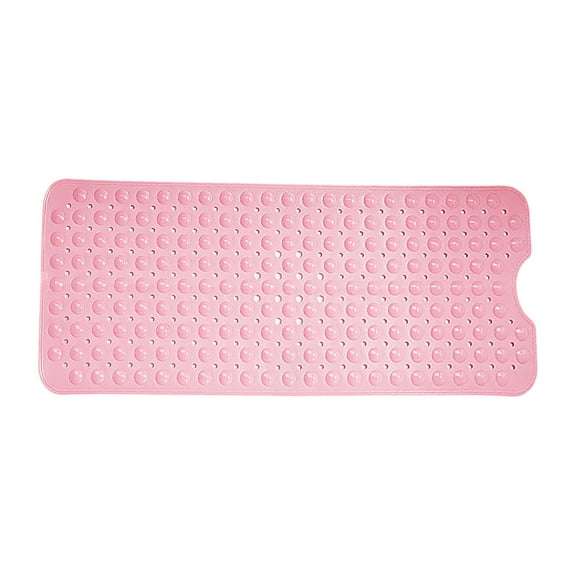 Bathtub and Shower Safety Mat Non- with Suction Cups, Extra Large Bath Mat with Drain Holes, Machine Washable & Latex-Free for Bathroom Tub Stall Floor Anti- Protection