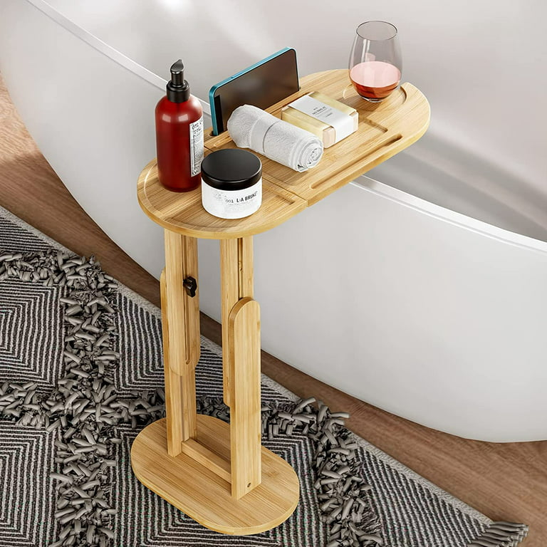 KAHEGIND Bamboo Bathtub Tray Table—Bath Tub Tray Table with Adjustable  Height, Enhanced Stability, Freestanding Design for Tubs Against Wall,  Perfect for Luxury Spa and House Warming Gift - Yahoo Shopping