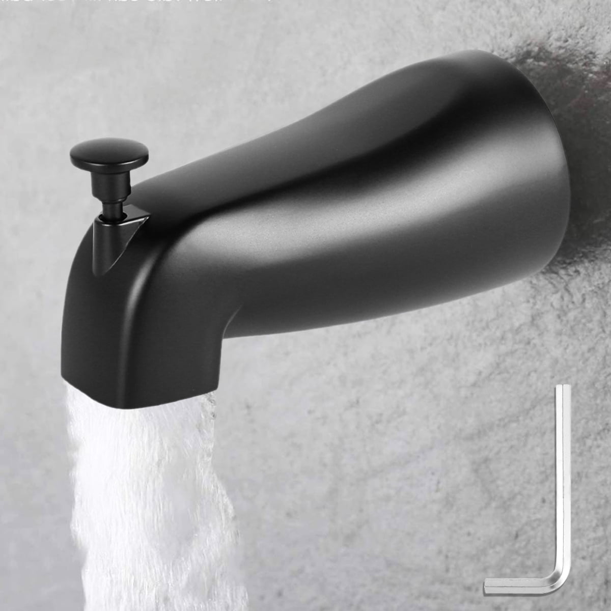 Bathtub Spout with Diverter Slip Fit Zinc Alloy Bathtub Faucet for 1/2