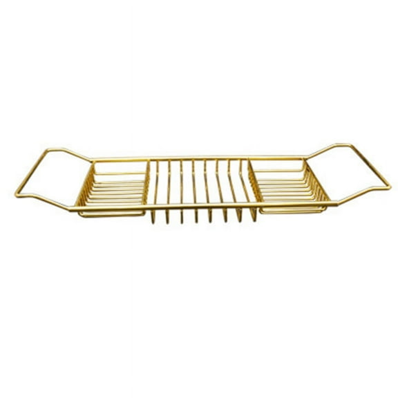 Bathtub Stand Multifunctional Telescopic Anti-Skid Rack Bathroom Bath Stand Bathtub Mobile Phone Holder Golden