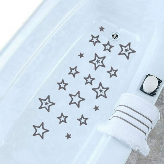 Bathtub Stickers Non-Slip, Safety Shower Treads Adhesive Appliques for Tub Stairs Kitchen-20PCS Non-slip Tub Stickers+1PC Scraper