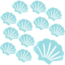 Bathtub Stickers Non Slip, Shell Shaped Tubs Safety Shower Treads, Adhesive Sticker for Bathroom Bathtub, Shower Floor,Blue (12Pcs)