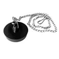 thumbnail image 1 of Bathtub Stopper, Silicone Tub Drain Stopper/Plug/Cover with 27.5" Stainless Steel Beaded Chain, Shower Bath Drain Water Stopper, 1 of 8