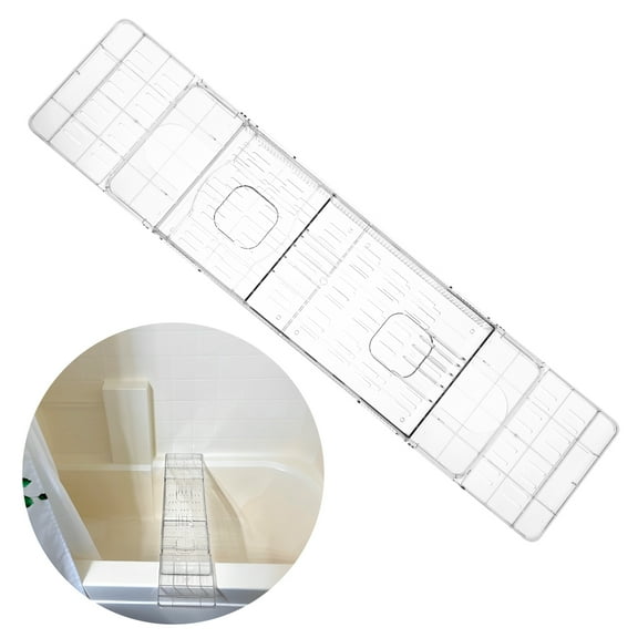 Bathtub Tray Clear Bath Table Tray Expandable Bath Shelf Over Tub Easy to Use Bathtub Storage Table Multifunctional Bathroom Accessories for Home Bathroom