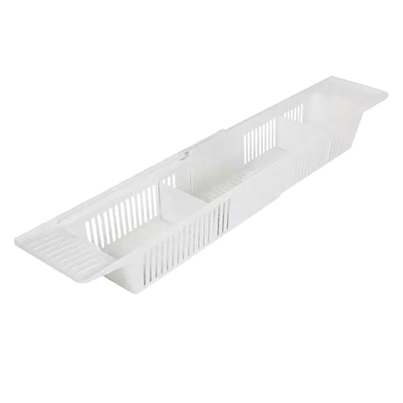 Bathtub Tray, Expandable Bath Toy Organizer Storage Basket, 3 Compartment Horizontal Large Openings Shower Caddy for Shampoo Soap, Adjustable Bathtub Support Rack, 22.4"-31.5"