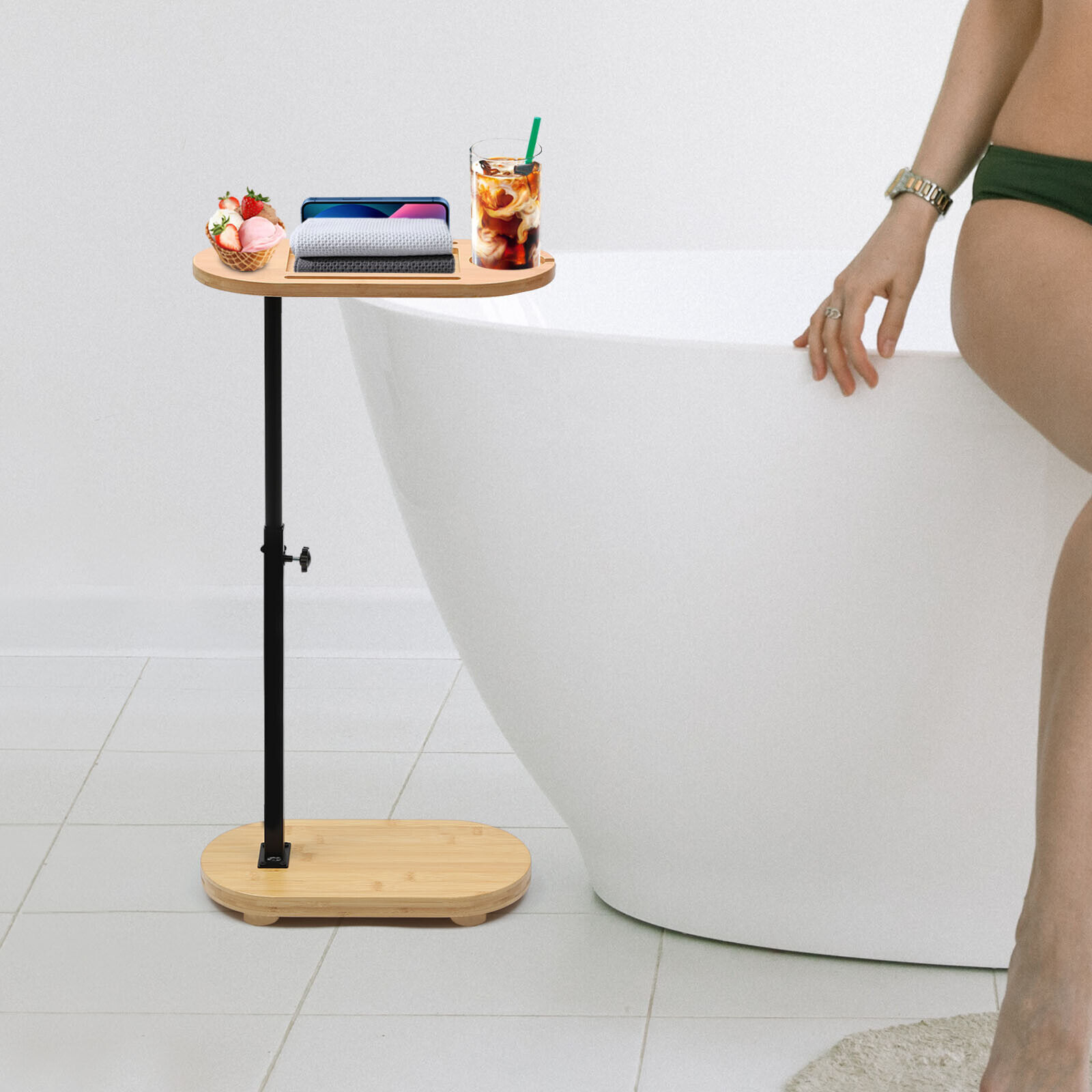 Bathtub Tray Table Bamboo Sofa Bathtub Side Tray Table Adjustable