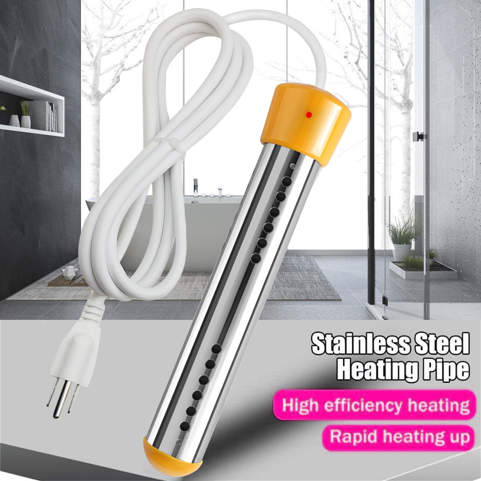 Bathtub Water Heater 2000W Non-Automatic Power Off Model Us Standard