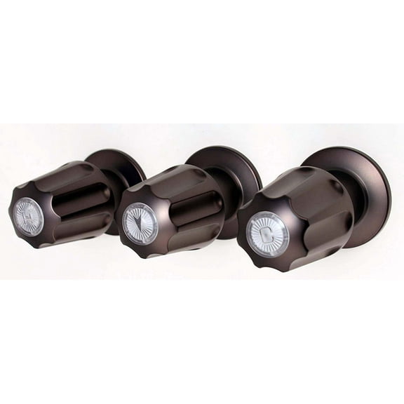 Bathtub and Shower 3-Handle Trim Kit for Gerber 87-215, Oil Rubbed Bronze Finish, Without Stems- By Plumb USA