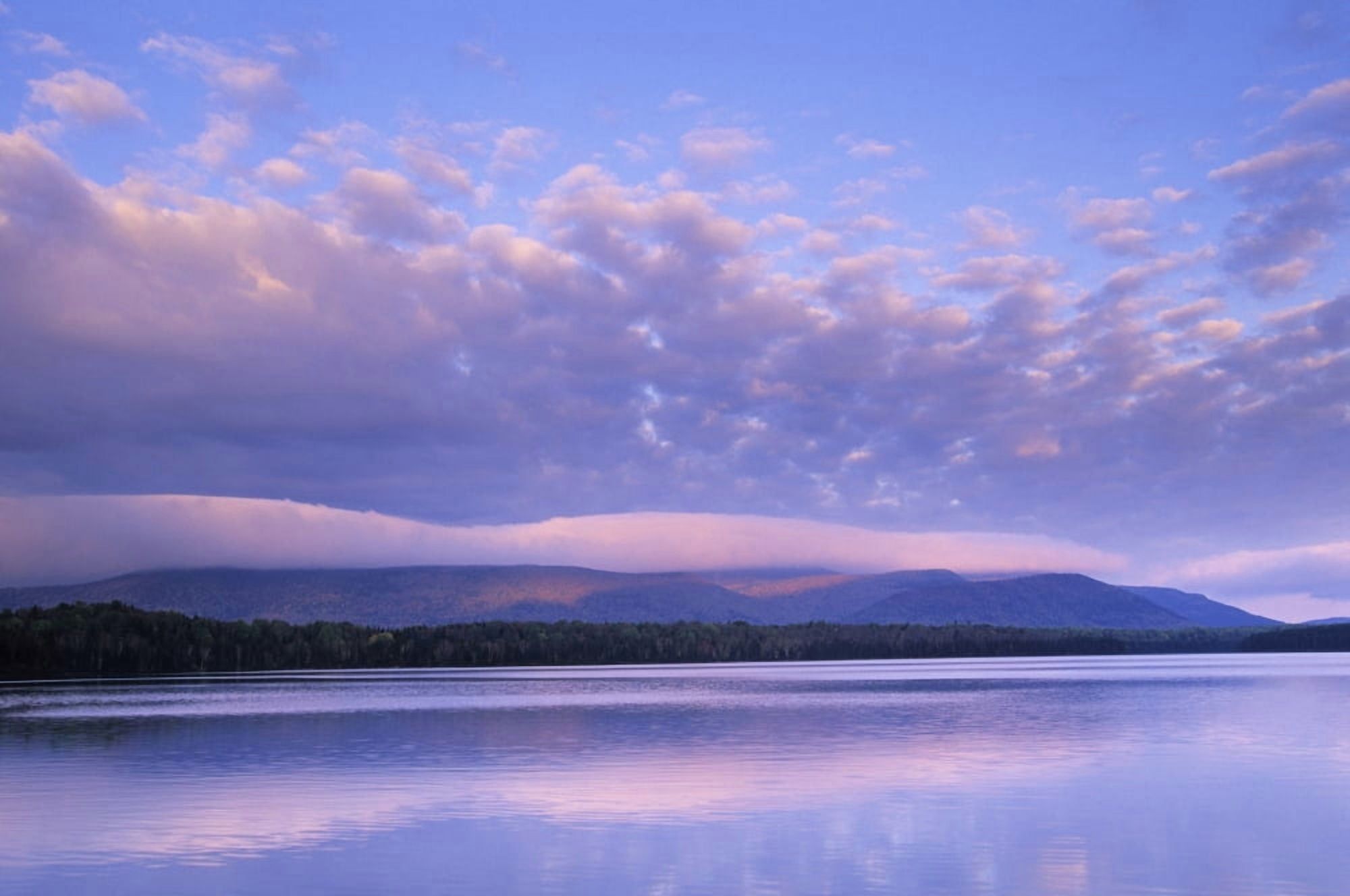 Bathurst Lake Mount Carleton Provincial Park New Brunswick Canvas Art - Ron Watts Design Pics (34 x 22)