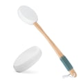 thumbnail image 1 of Bathway Lotion Applicator for Back, Feet, 2 Replacement Pads with 17" Curved Handle, Back Sunscreen Applicator for Kids, Elderly, Women, Apply Cream Medicine Moisturizer Tanner, White, 1 of 8