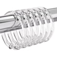 thumbnail image 1 of Bathway Plastic Shower Curtain Rings, 12 Pcs Clear Shower Curtain Hooks, O Shape Shower Curtain Hooks Rings, Easy to Snap Closure Shower Hooks for Shower Curtain and Liner Bathroom, 1 of 8