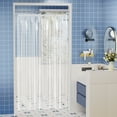 thumbnail image 1 of Bathway Shower Curtain Liner, 60"W x 72"L Waterproof PEVA Plastic Shower Curtain Liner for Bathroom with Magnets, Mold & Mildew-Resistant, Lightweight, Clear, 1 of 8