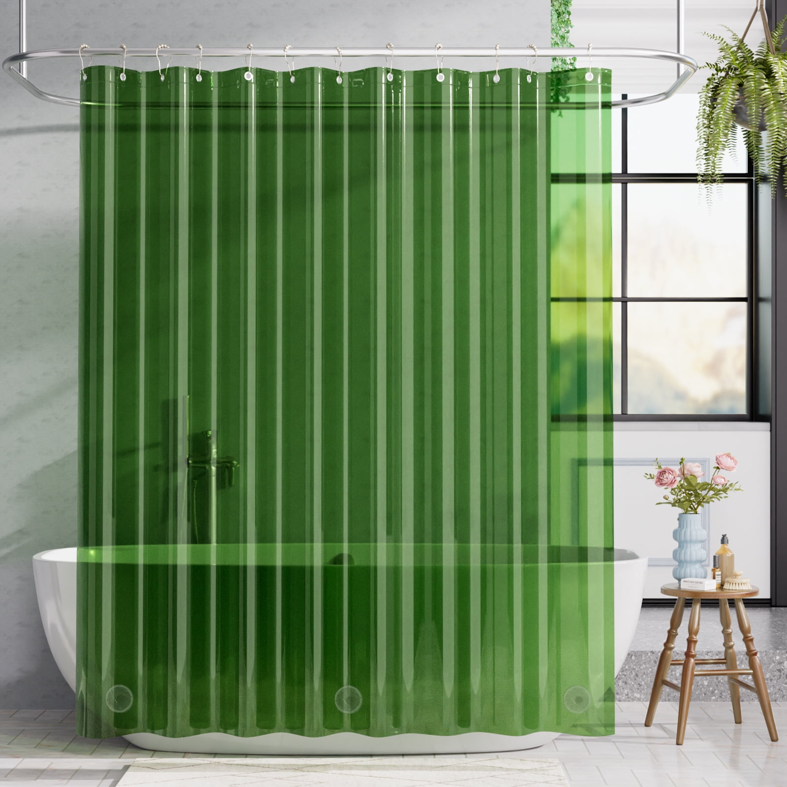 Bathway Shower Curtain Liner, 72"W x 72"L Waterproof PEVA Plastic