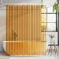 thumbnail image 1 of Bathway Shower Curtain Liner, 72"W x 72"L Waterproof PEVA Plastic Shower Curtain Liner for Bathroom with Magnets, Clear Orange, 1 of 8