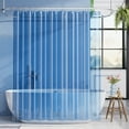 thumbnail image 1 of Bathway Shower Curtain Liner, 72"W x 78"L Waterproof PEVA Plastic Shower Curtain Liner for Bathroom with Magnets, Clear Blue, 1 of 8