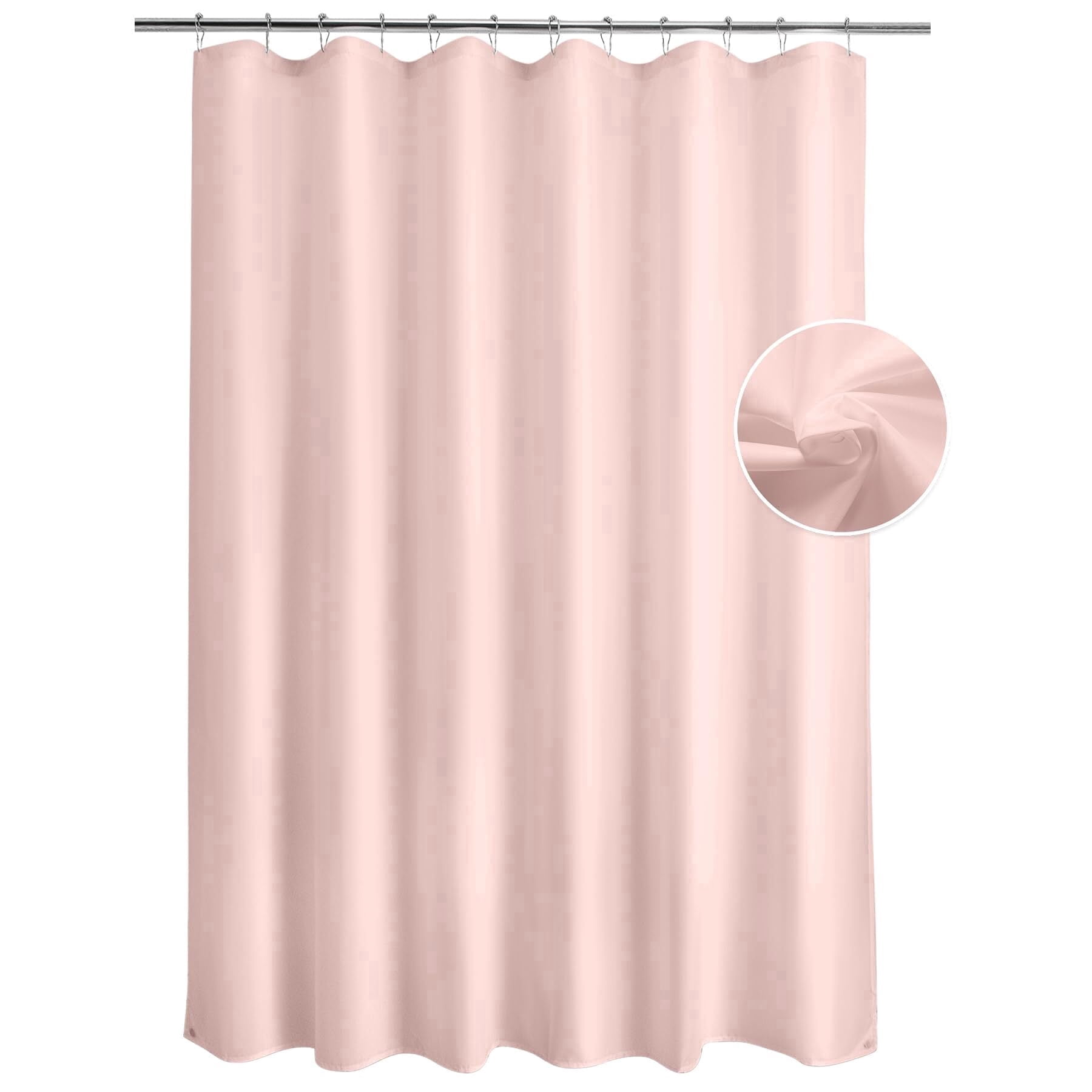 Blush Pink Shower Curtainnull